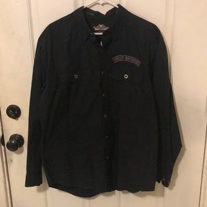 Men’s Harley Davidson button down dress shirt